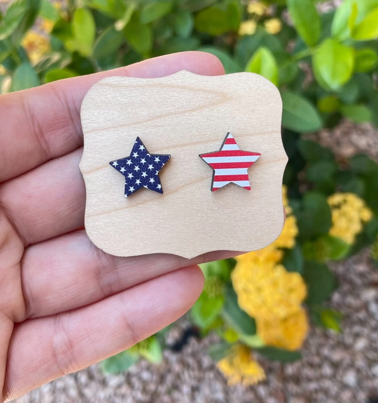Star Flag Design Stud