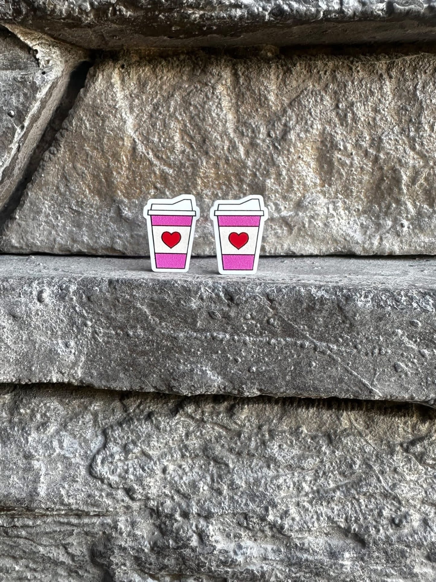 Heart Cup Studs