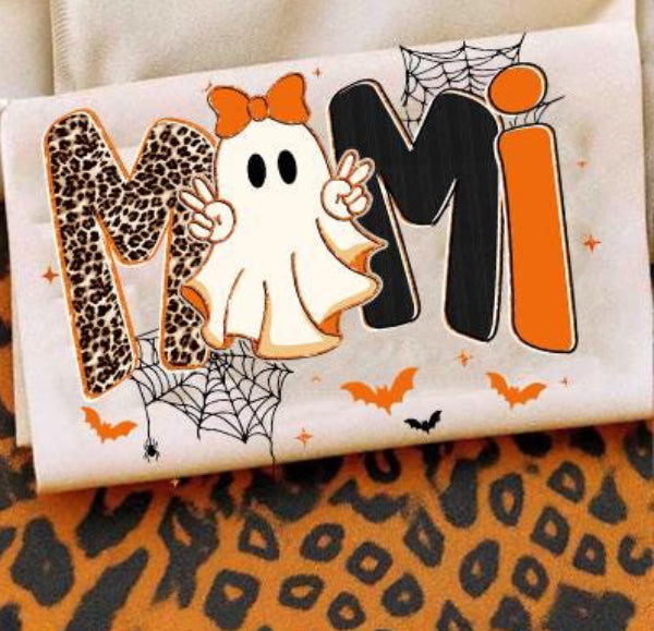 Mimi Leopard Orange/Gold Font Spiderweb (E)