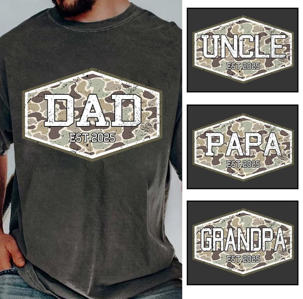 Camo Titles (Dad, Papa, etc)