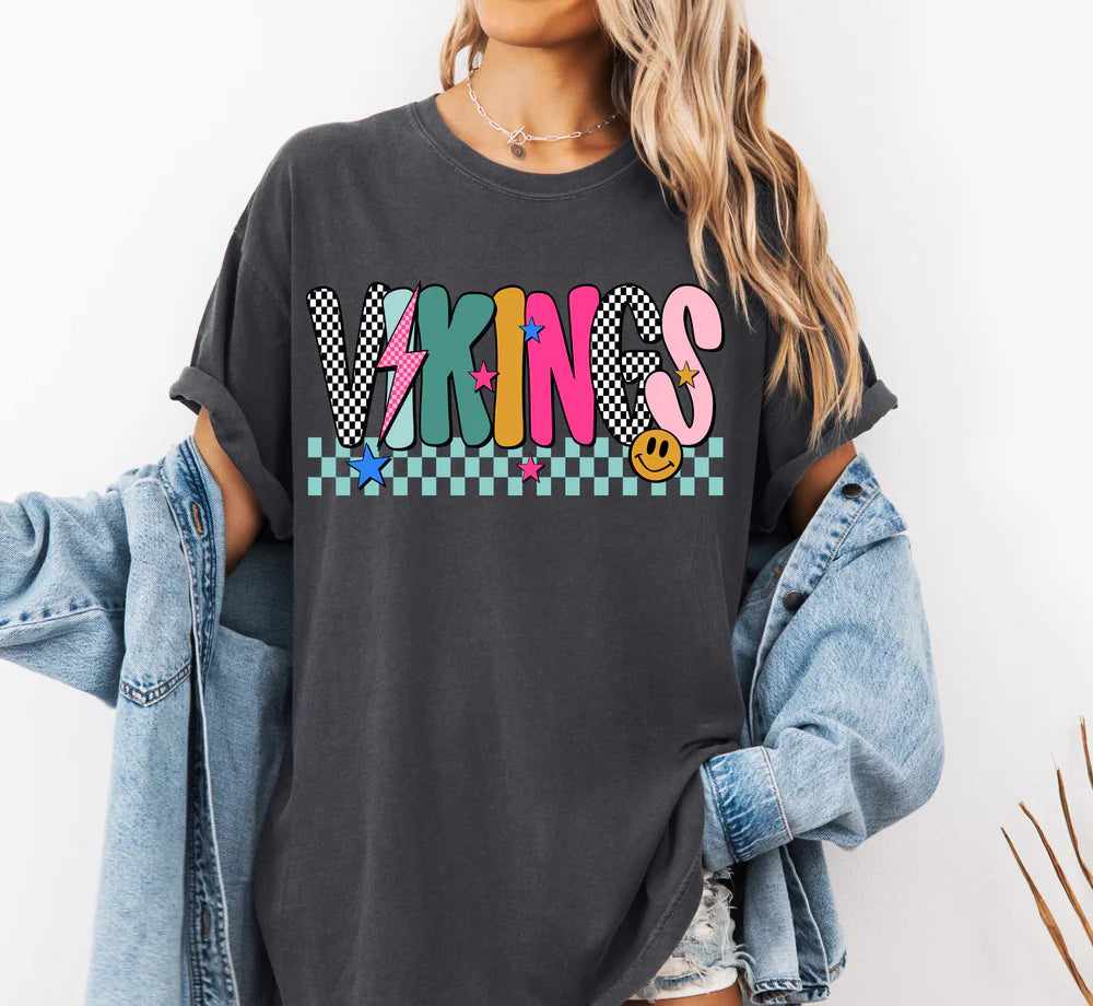 Youth Vikings Mix Print Preppy (WC)