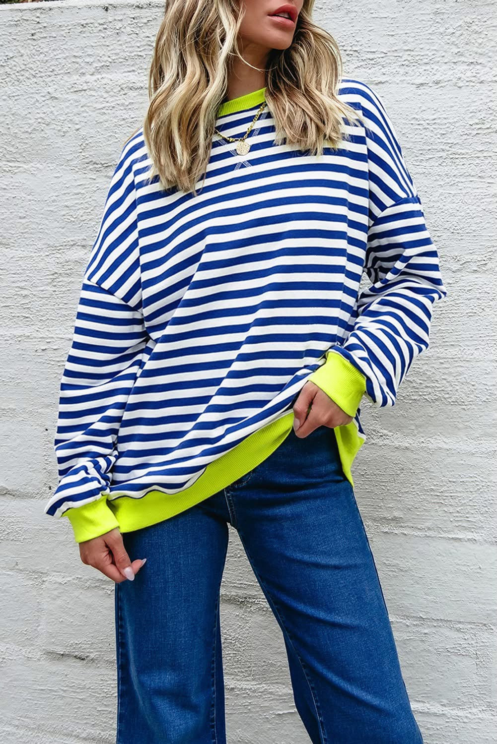 Stripe Contrast Shirt