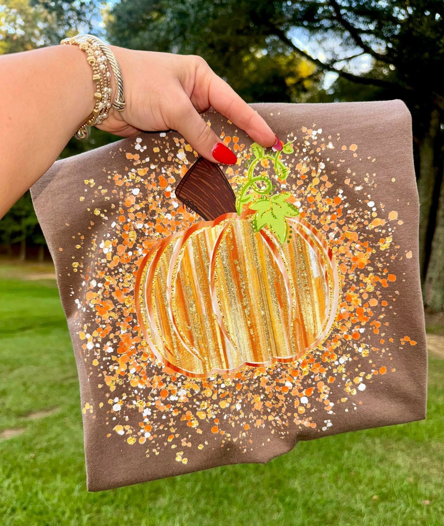 Fall Splatter Pumpkin