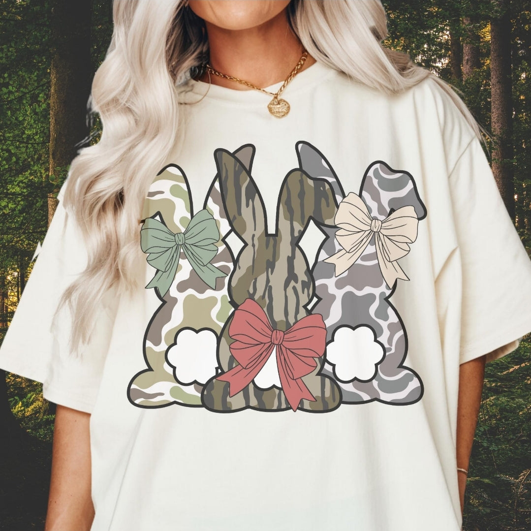 Youth 3 Camo Bunnies Girl (E)