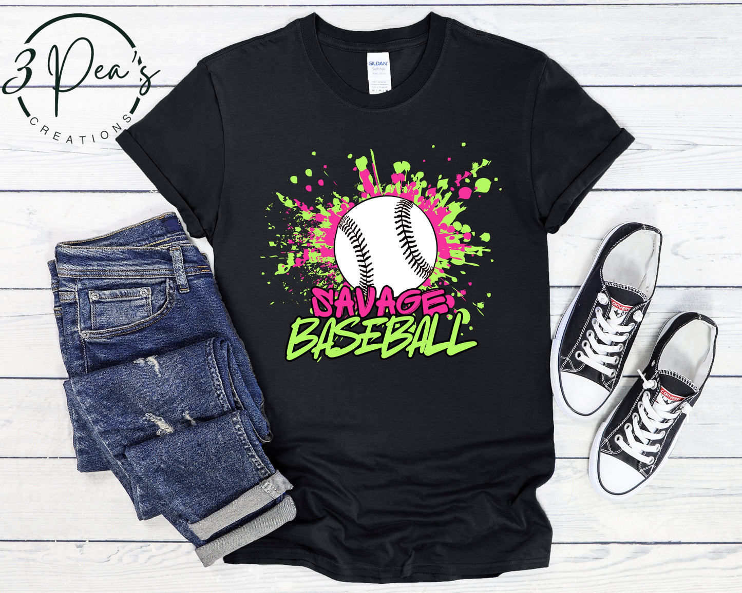 Savage Baseball Splatter
