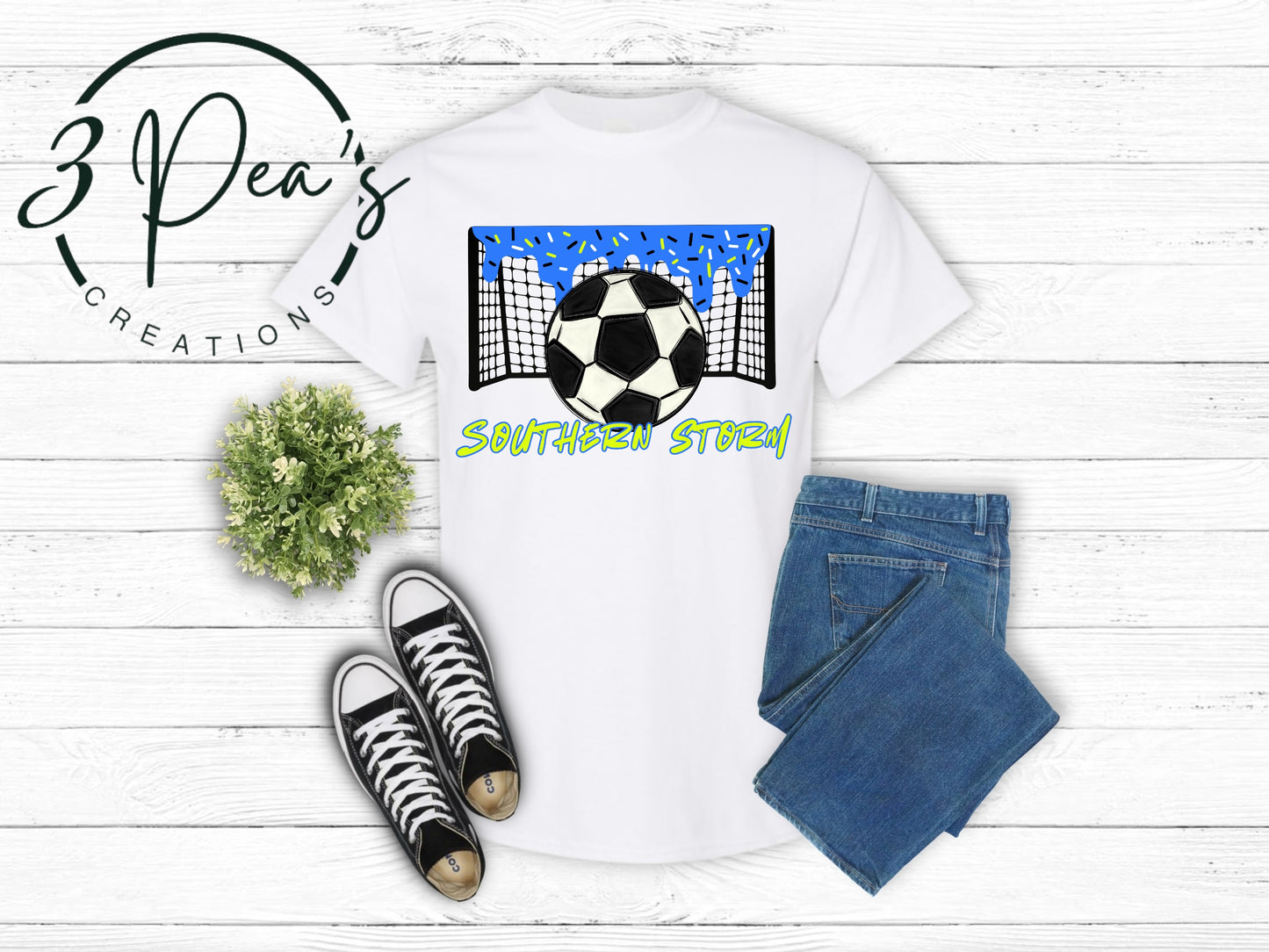 Southern Storm Drip Soccer Goal (Non-Glittery)