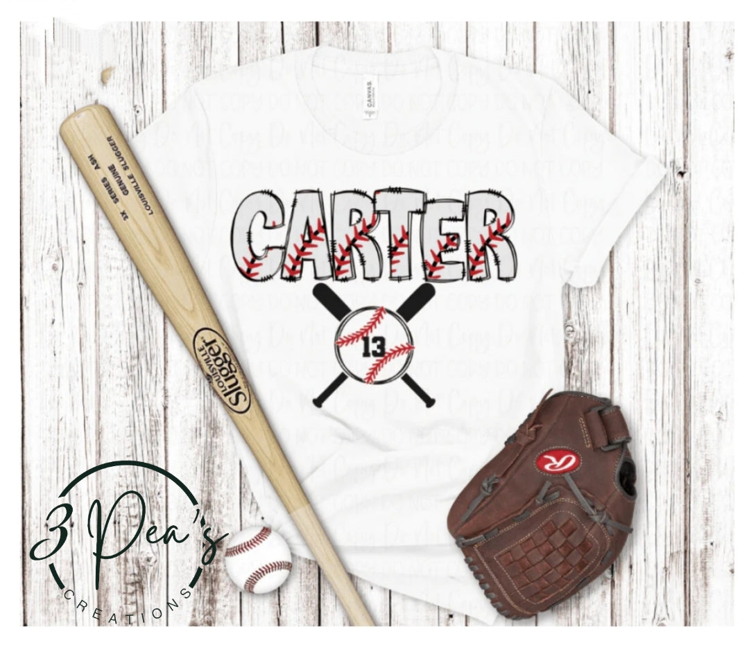 Name and Cross Bats