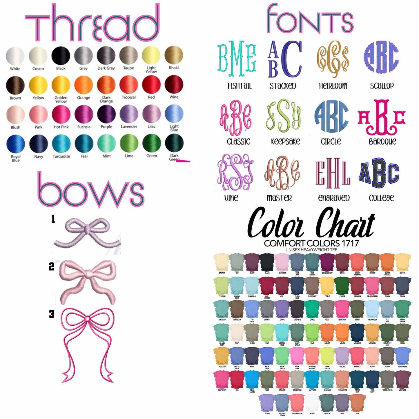 Bow Embriodery