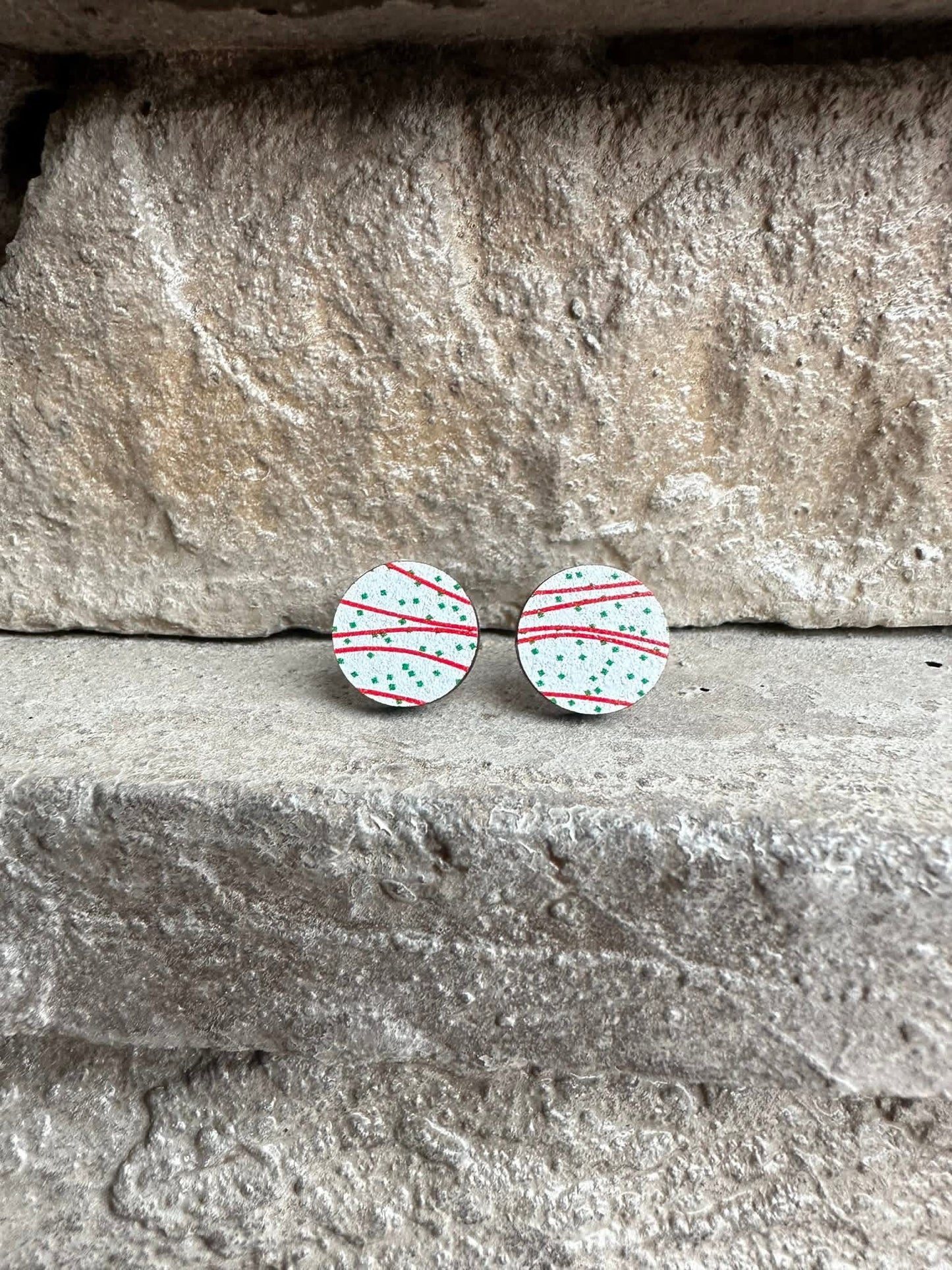 Christmas Cake Studs