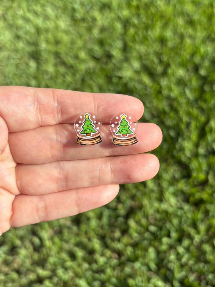 Snowglobe Studs