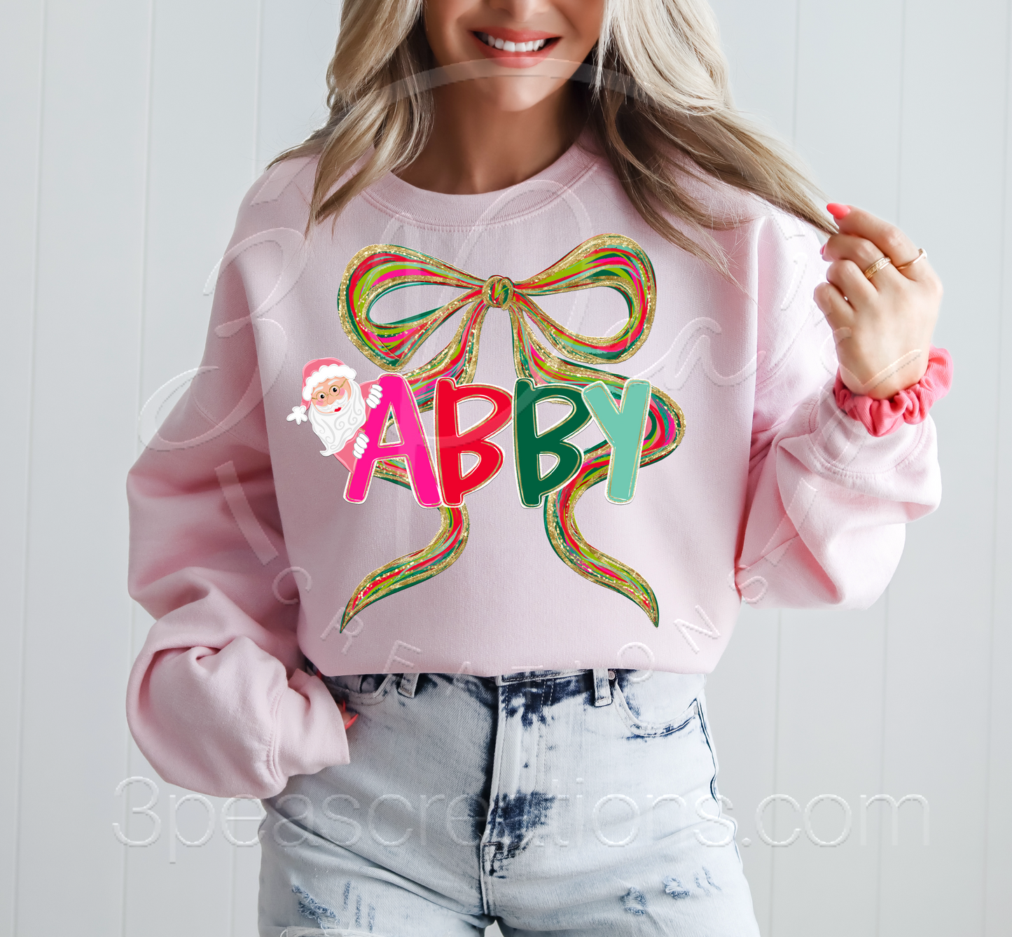 Custom Glitter Alpha with Bow