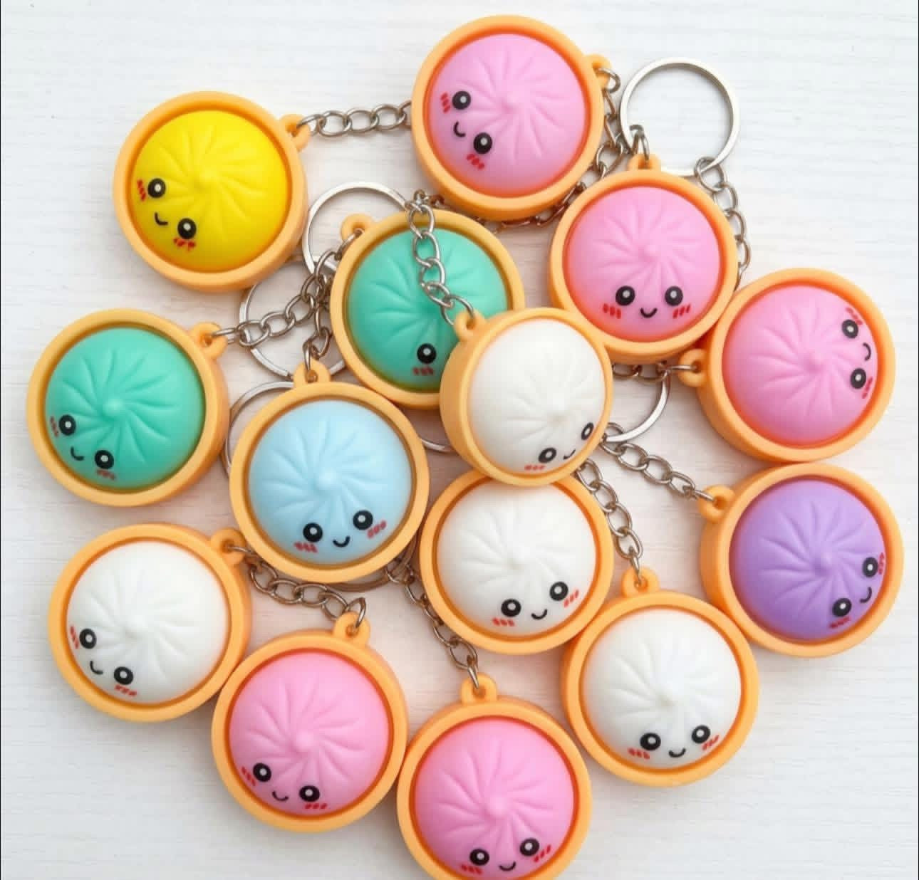 Dumpling Key Chain