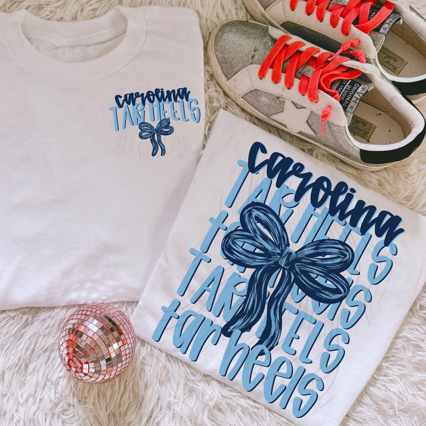 UNC Tarheels Stacked Bow