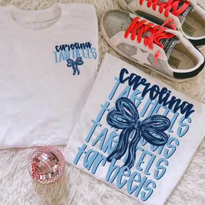 UNC Tarheels Stacked Bow