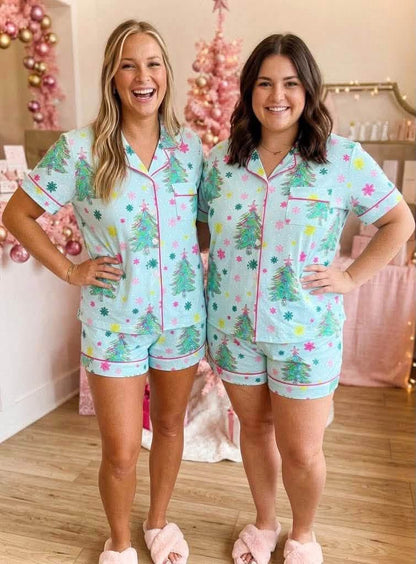 Christmas Tree PJ’s Short Set