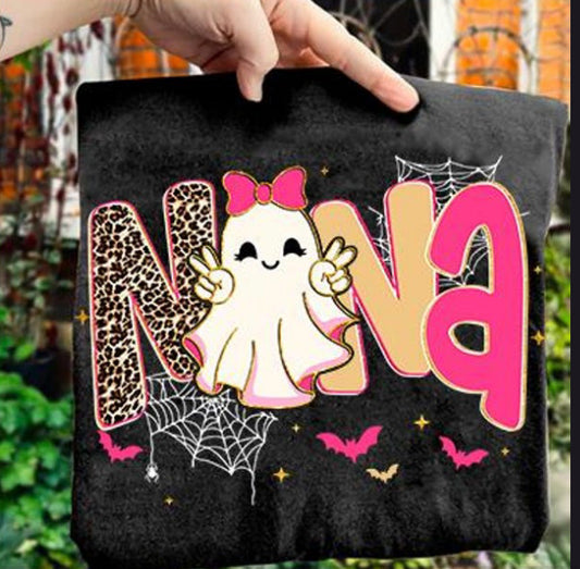 Nana Leopard Pink/Gold Font Spiderweb (E)