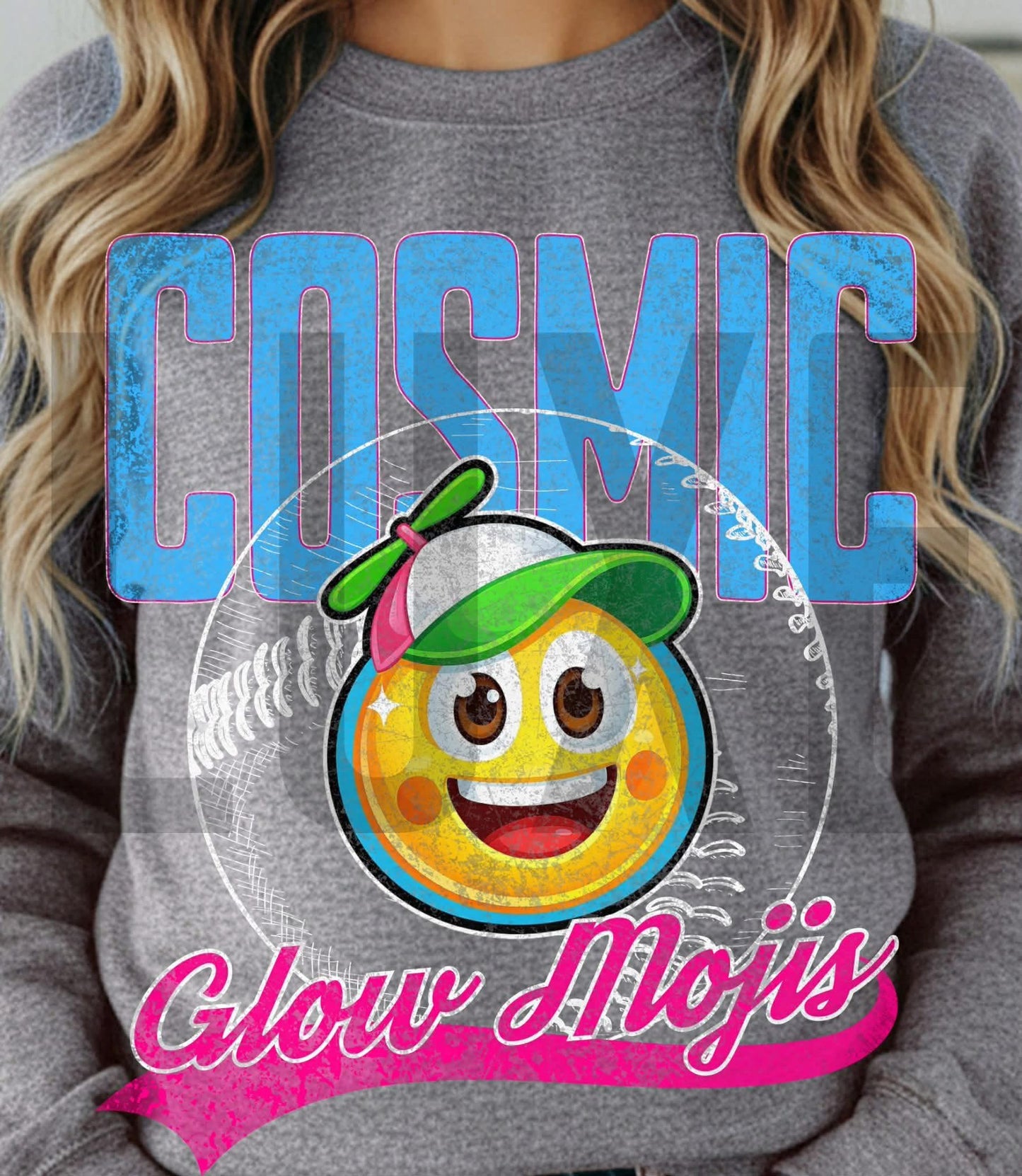 Youth Glow Mojis Baseball