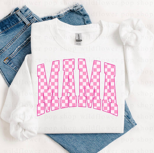 Mama Pink Checkered