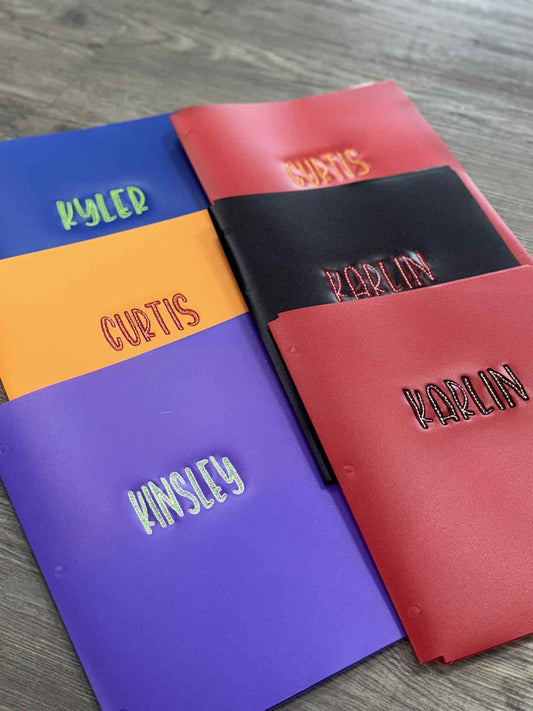 Embroidered Folders