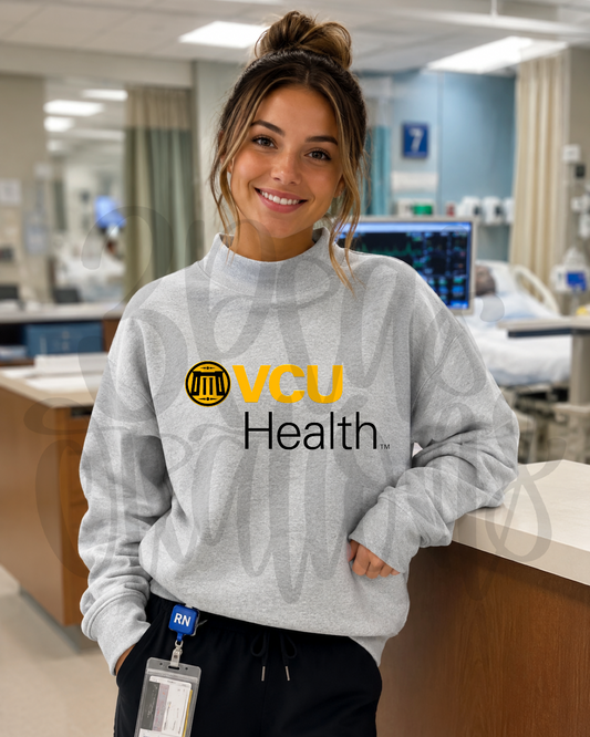 VCU Stacked Logo Mock Neck Pre-Order