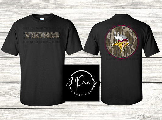 Youth BA Camo Burgundy Outline