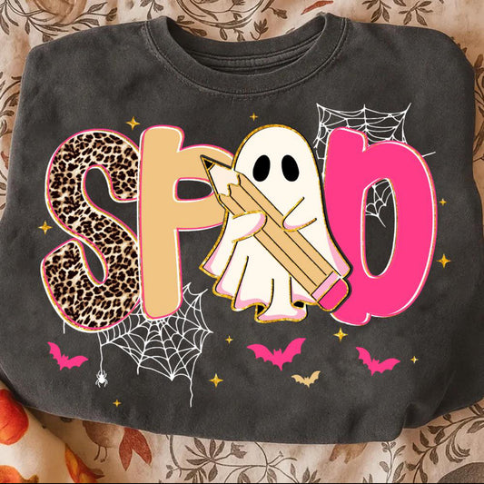 SPED Leopard Pink/Gold Font Spiderweb (E)