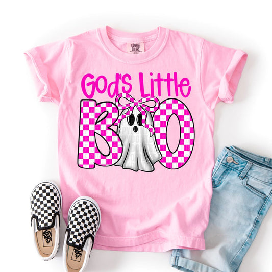 Youth God’s Little Boo Pink Checkered (SDD)