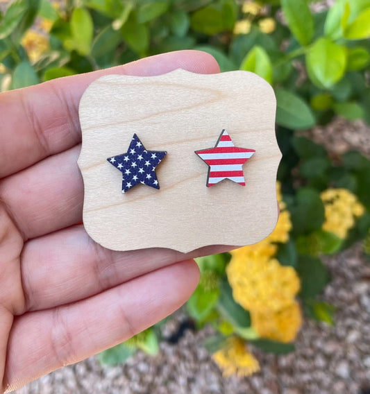 Star Flag Design Stud