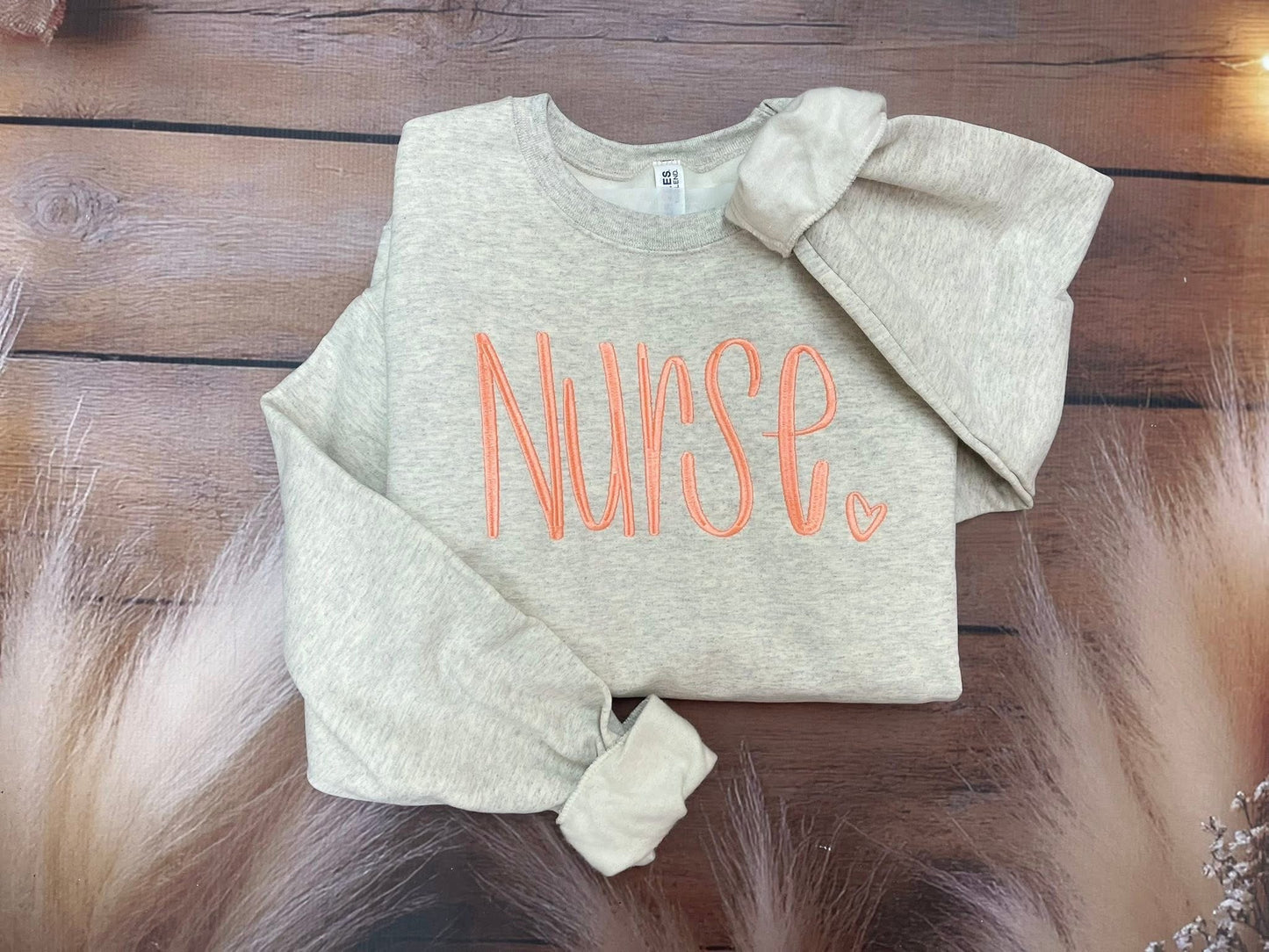 Nurse with Little Heart Embroidery