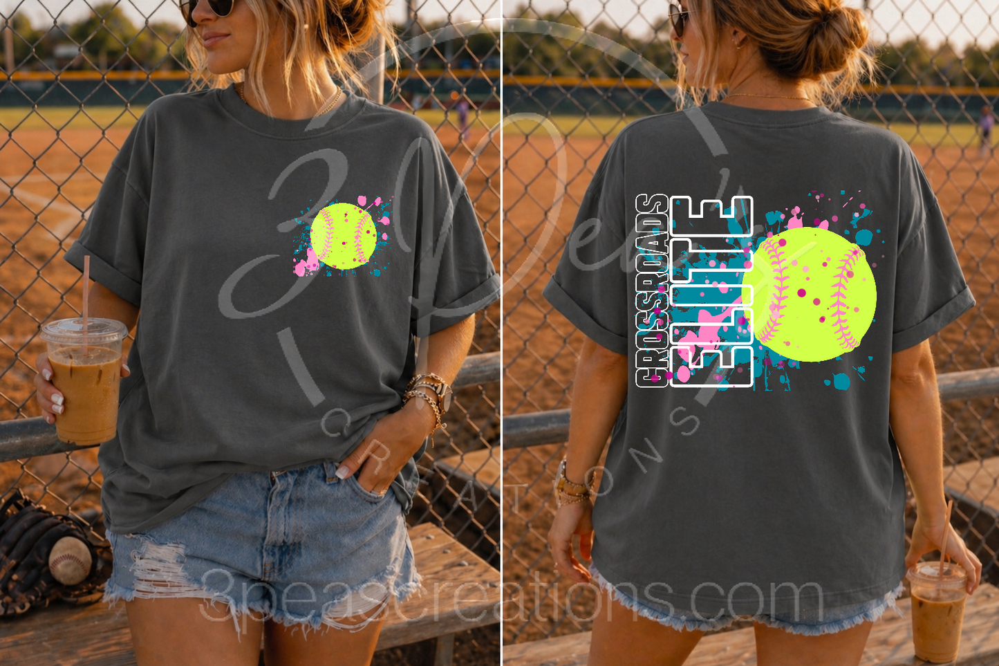 Elite Splatter Front Back