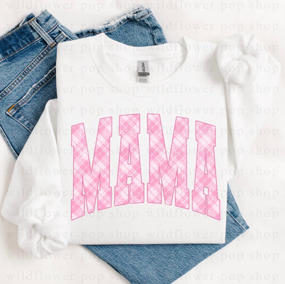 Mama Pink Plaid