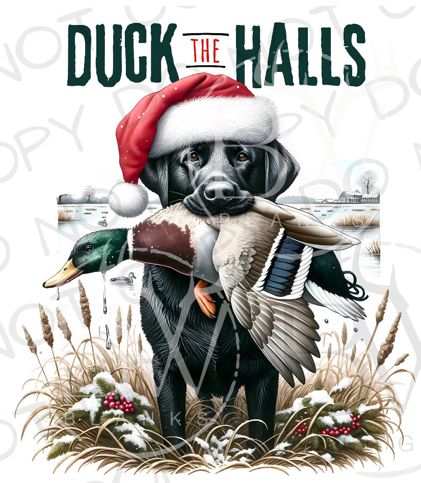Youth Duck The Halls-Black Lab (E)