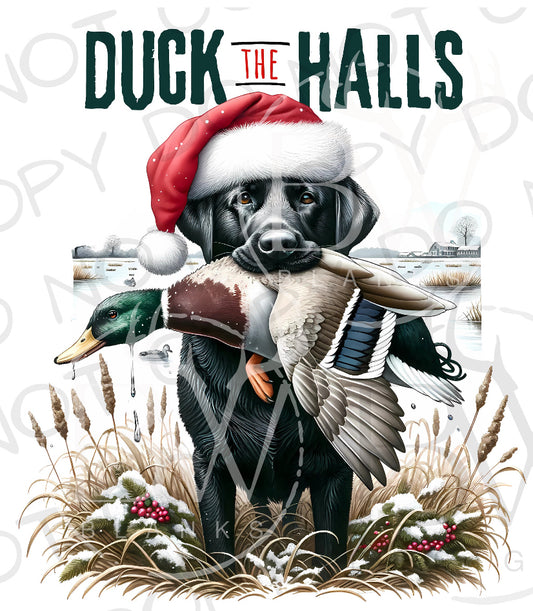 Youth Duck The Halls-Black Lab (E)