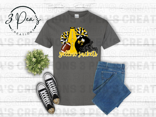 SH Yellow Jackets Football/Pom Pom