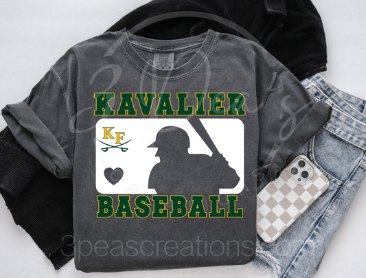 Kavalier Baseball White Silhouette