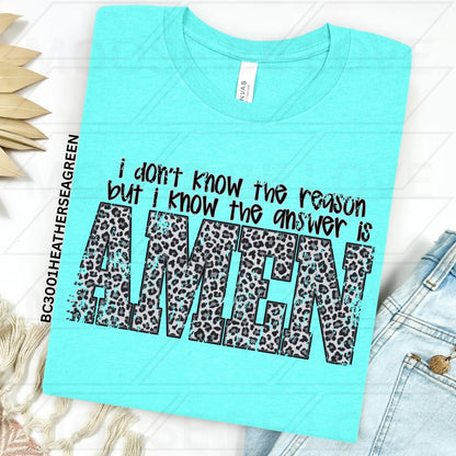 Amen-I Don’t Know the Reason