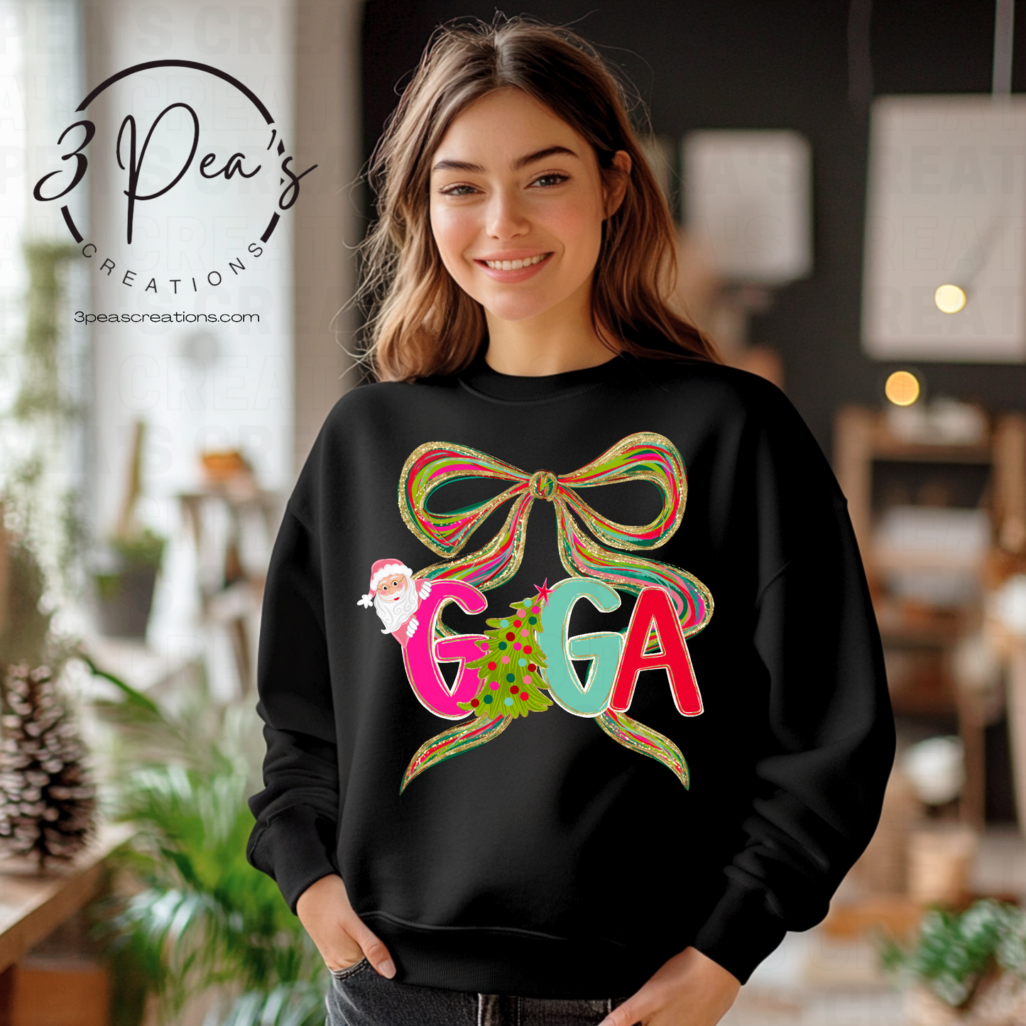 Custom Glitter Alpha with Bow