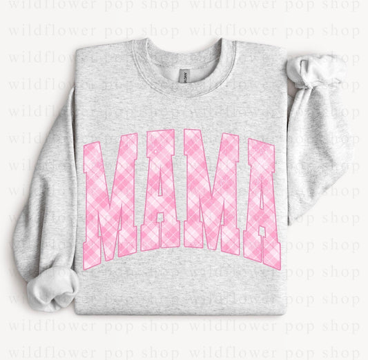 Mama Pink Plaid