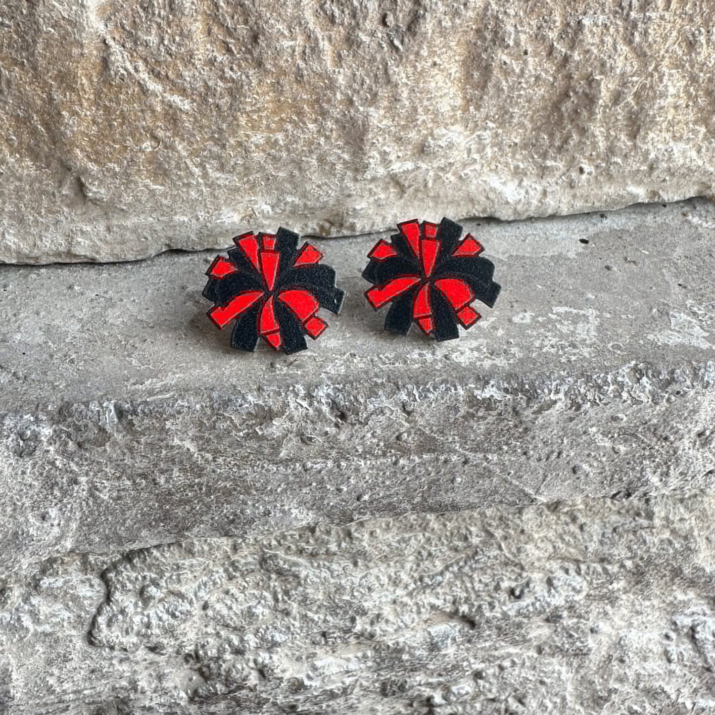 Pom Pom Stud Earrings