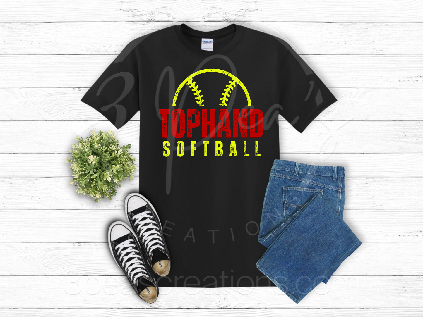 TopHand Distressed Softball