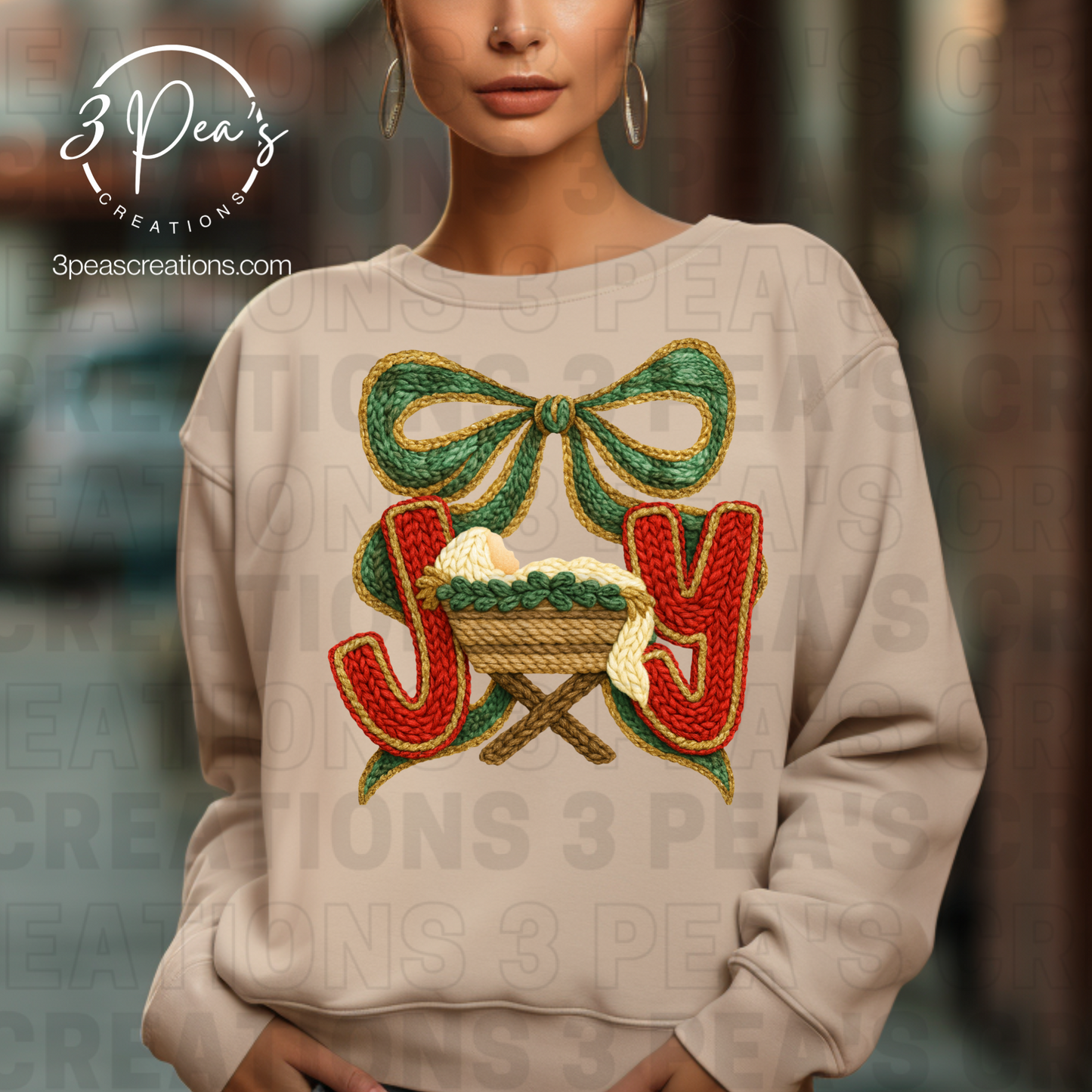 Joy Baby Jesus Faux Yarn