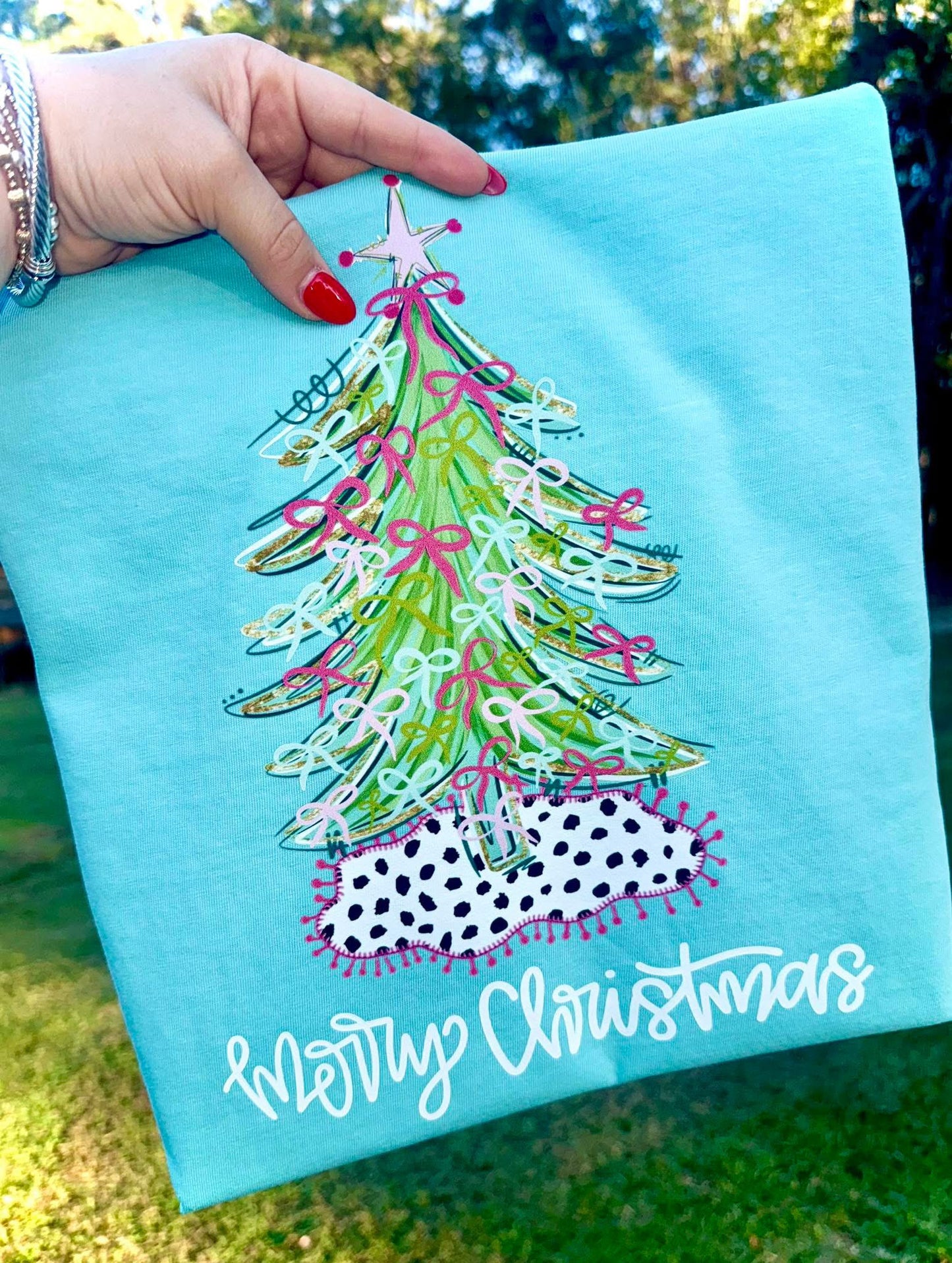 Christmas Tree with Dalmatian Skirt