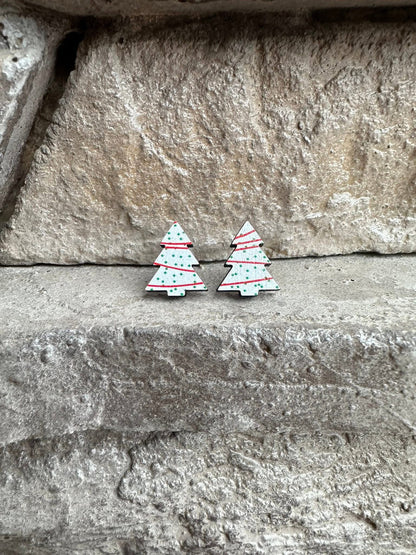 Christmas Cake Studs