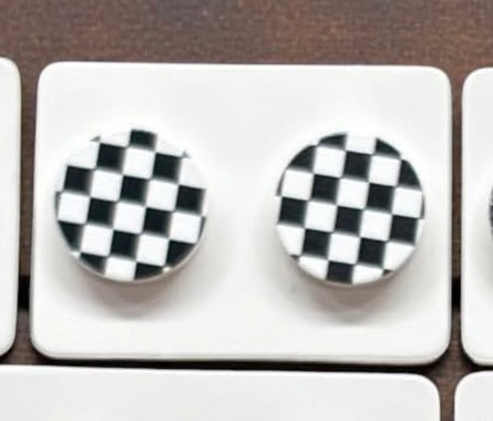 Racing Stud Earrings