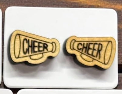 Cheer Megaphone Stud Earrings
