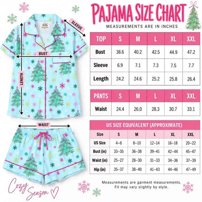 Christmas Tree PJ’s Short Set