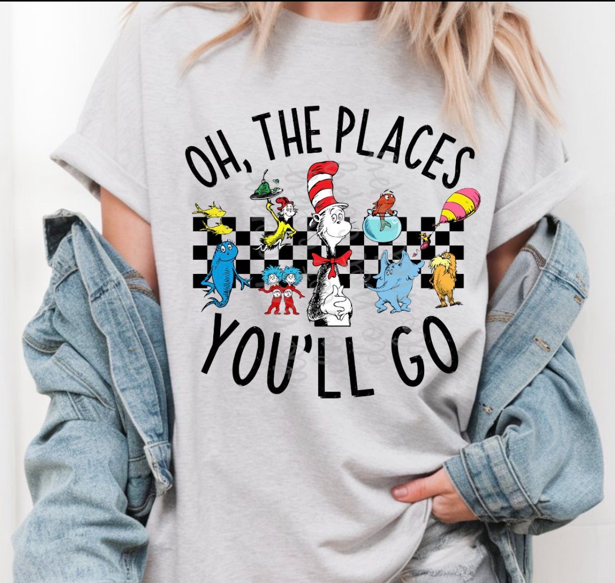 Oh The Places You Will Go Checkered