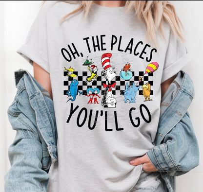 Oh The Places You Will Go Checkered