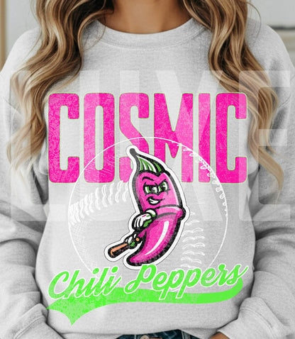 Cosmic Chili Peppers Baseball