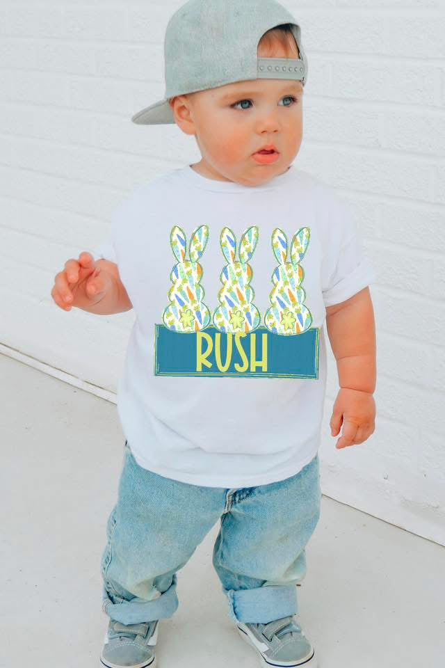 Youth Boy Bunny Name Plate